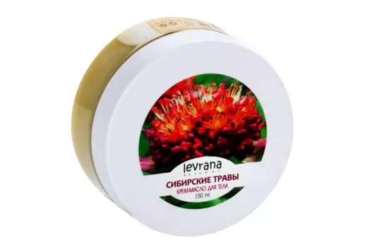 Крем-масло Леврана Сибирские травы масло Ши (карите)/какао Питание/защита/тонус, 150 мл