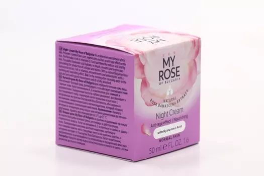Крем MY ROSE OF BULGARIA Anti-age effect д/лица ночной п/морщин, 50 мл