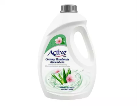 Крем-мыло Active с витамином B5 алоэ вера/лотос, 2 000 мл