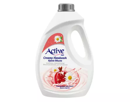 Крем-мыло Active с витамином B5 ромашка/гранат, 2 000 мл