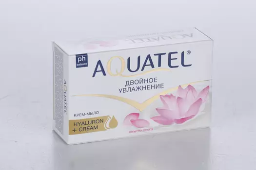 Крем-мыло Aquatel лепестки лотоса твердое, 90 г