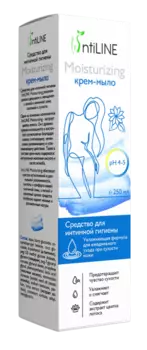 Крем-мыло ИнтиЛайн Мойсчерайзин д/инт гигиен увлаж формула д/ежедн ухода при сухости, 250 мл