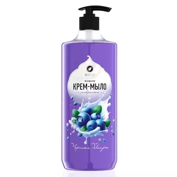 Крем-мыло KiPNi Черника-йогурт дозатор, 1л.