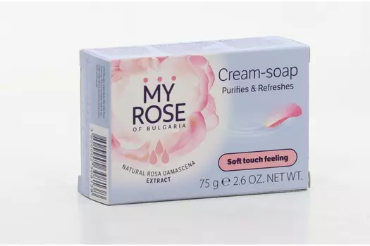 Крем-мыло My Rose of Bulgaria, 75 г
