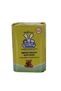 Крем-мыло Ушастый нянь дет с алоэ/подорожник, 90 г