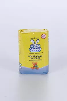 Крем-мыло Ушастый нянь детское оливковое масло/экстракт ромашки, 90 г