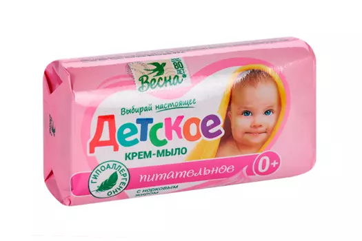 Крем-мыло Весна Детское питательное с норковым жиром, 90 г