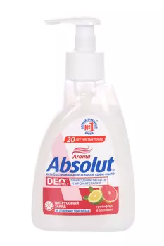 Крем-мыло жидкое Absolut Deo effect Грейпфрут и бергамот, 250 г