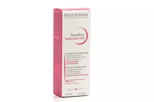 Крем насыщенный Биодерма Sensibio Defensive Rich д/чувст кожи, 40 мл