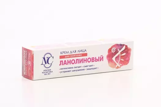 Крем Невская Косметика д/лица ланолиновый д/сухой кожи, 40 мл