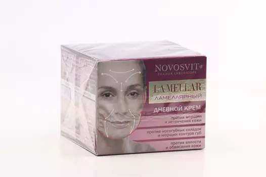 Крем Новосвит Ламеллярный против морщин д/лица дневн, 50 мл