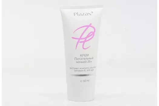 Крем Plazan питательный с витамином Е ночной 35+, 50 мл