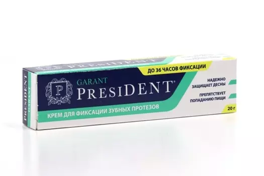 Крем ПрезиДент Гарант д/фиксации зубн протезов, 20 г