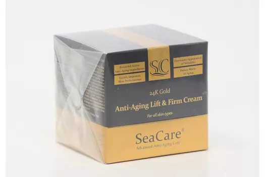Крем SeaCare антивозрастной подтягивающий и повышающий упругость реноваж золото витамин Е, 50 мл