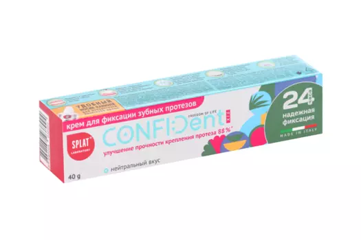 Крем SPLAT Confident Fix нейтральный вкус д/протезов, 40 г