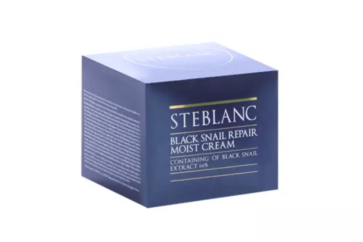 Крем STEBLANC Black Snail Repair увлажняющий д/лица, 55 мл