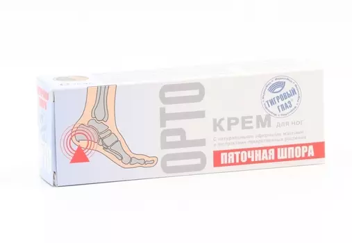 Крем Тигровый глаз Орто д/ног пяточная шпора, 75 мл