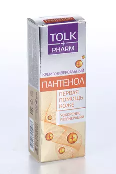 Крем TOLK Pharm пантенол SKIN CONTROL универсальный ускорение регенерации, 40 мл