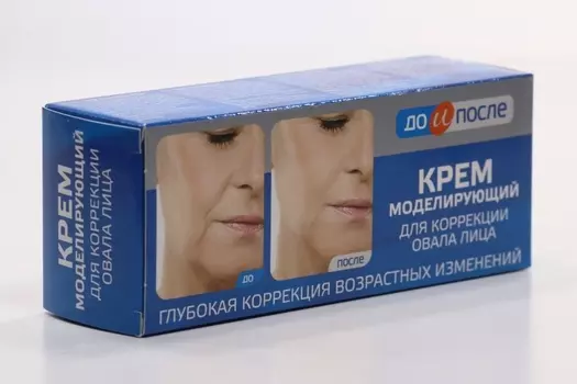 Крем TWINS Tec для лица моделирующий для коррекции овала лица до и после, 50 мл