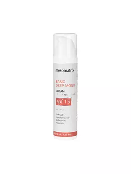 Крем увлажняющий MESOMATRIX / МЕЗОМАТРИКС для лица и век с SPF 15 BASIC DEEP MOIST, 50 мл