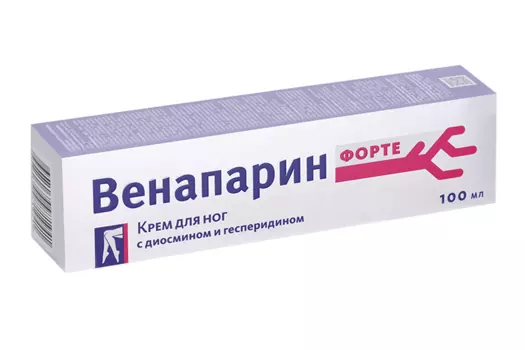 Крем Венапарин-Форте с диосмином/гесперидином д/ног, 100 мл