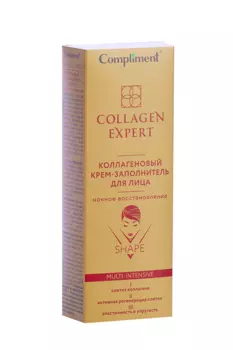 Крем-заполнитель Compliment Collagen Expert Коллагеновый ночн восстановление д/лица, 50 мл