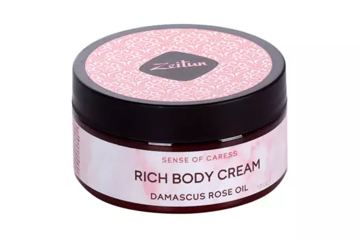 Крем Зейтун д/душа Ритуал нежности смягчающий с дамасской розой и маслом персика, 200 мл