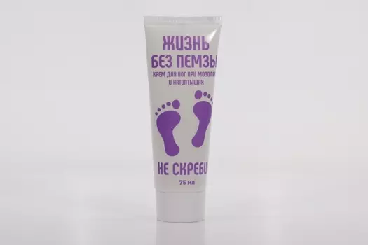 Крем Жизнь без пемзы д/ног Не скреби, 75 мл