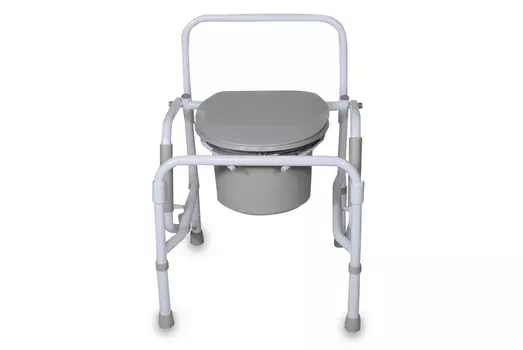 Кресло-туалет AMRUS AMCB6807 откидные поручни с мягкими подлокотниками