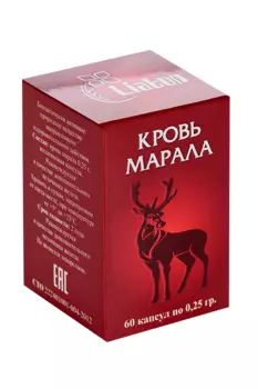 Кровь марала Лиатон, 0,25 г, 60 шт, капсулы