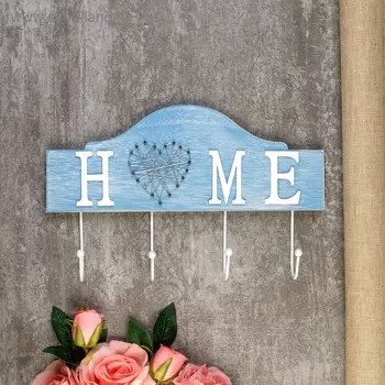 Крючки декоративные дерево Сердечко Home 21х5х34 см