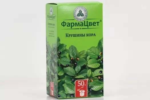 Крушины кора ФармаЦвет, 50 г, сырье растительное измельченное