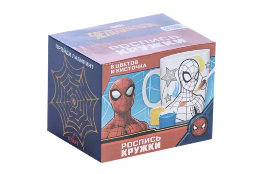 Кружка под роспись MARVEL «Spider-Man», Человек-Паук, 250 мл