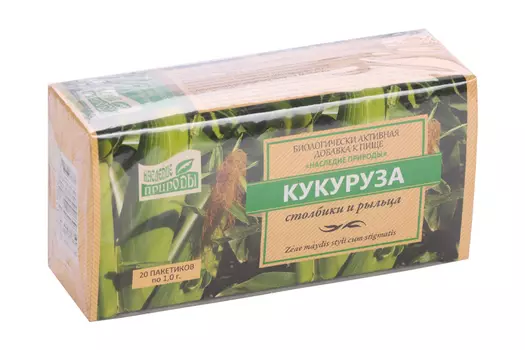 Кукуруза столбики с рыльцами, 1,5 г, 20 шт, фильтр-пакет