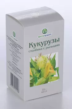 Кукурузы столбики с рыльцами, 35 г, сырье измельченное