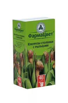 Кукурузы столбики с рыльцами ФармаЦвет, 40 г, сырье растительное измельченное Красногорск