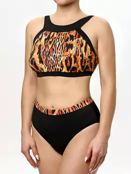 Купальный костюм Camelia ортопедический д/женщин п/мастэктомии 2783 оранж/желт/чер р 88-76-94