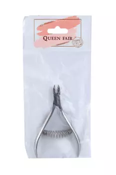 Кусачки Queen fair д/кутикулы пружинное соединение 9,5 см длина лезвия 8 мм цвет серебристый