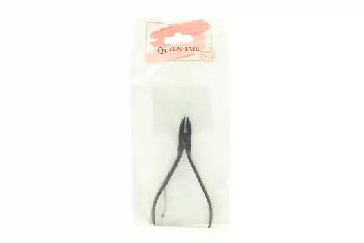 Кусачки Queen fair маникюрные д/кутикулы9,3 см длина лезвия10 мм цвет черный