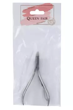 Кусачки Queen fair маникюрные д/кутикулы 9,5 см длина лезвия-9 мм цвет серебристый