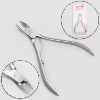 Кусачки Queen fair маникюрные д/кутикулы 9 см длина лезвия-8 мм на блистере цвет серебристый