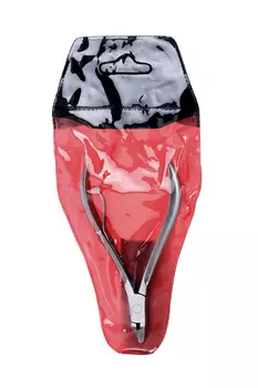 Кусачки Queen fair маникюрные д/кутикулы 9,5 см длина лезвия 10 мм в чехле цвет серебристый