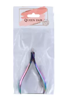 Кусачки Queen fair маникюрные д/кутикулы 9,3 см длина лезвия-10 мм цвет хамелеон