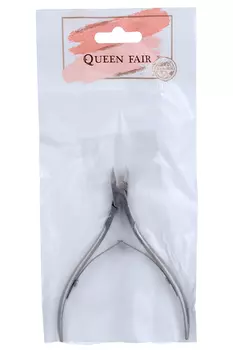 Кусачки Queen fair маникюрные двойная пружина 10 см длина лезвия-8 мм цвет серебристый