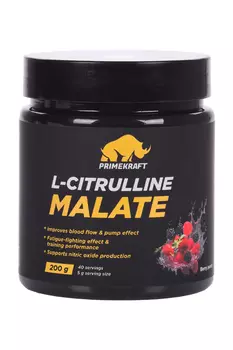 L-Цитруллин-малат Prime Kraft со вкусом Ягодный пунш, 200 г