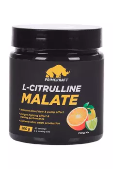 L-Цитруллин-малат Prime Kraft со вкусом Цитрусовый микс, 200 г