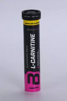 Л-карнитин BioTechUSA Effervescent, 20 шт, таблетки шипучие лимон лайм
