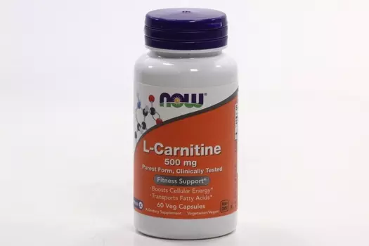 L-Карнитин NOW, 917 мг, 60 шт, капсулы