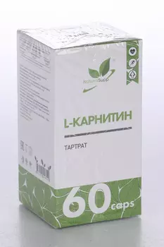 L-Карнитин тартрат Naturalsupp, 60 шт, капсулы