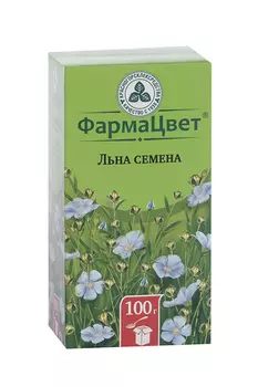 Льна семена ФармаЦвет, 100 г, сырье растительное Красногорск